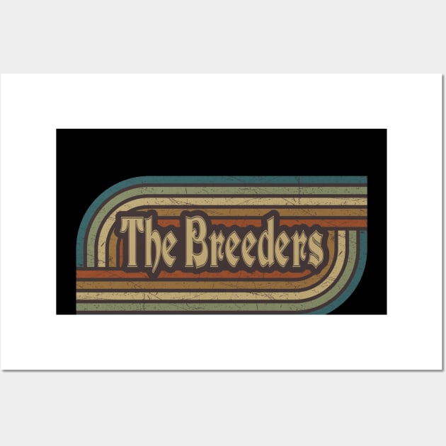 The Breeders Vintage Stripes Wall Art by paintallday